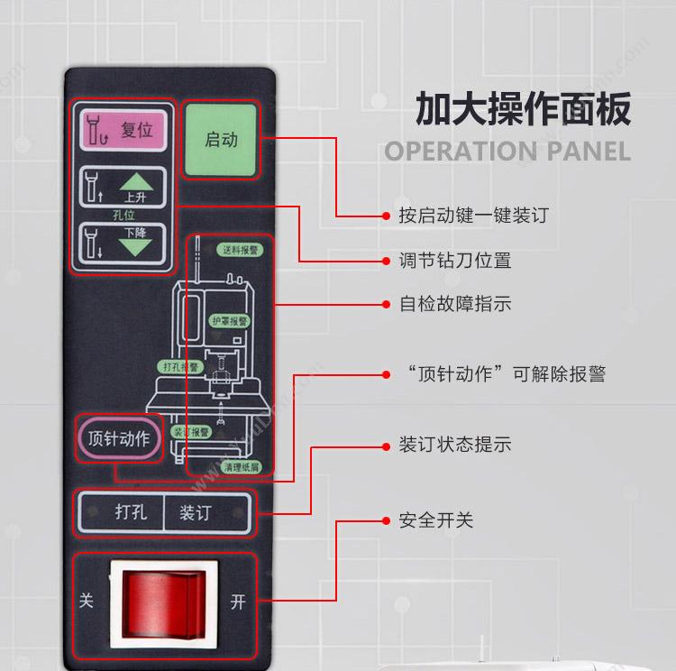 惠朗 Wilion HL50E套餐包（白） 套 电动打孔梳式装订机