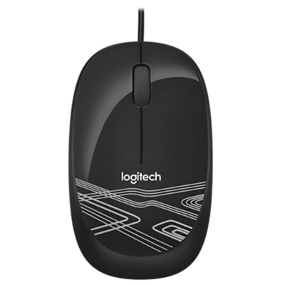 罗技 Logitech M105 （黑） 有线鼠标