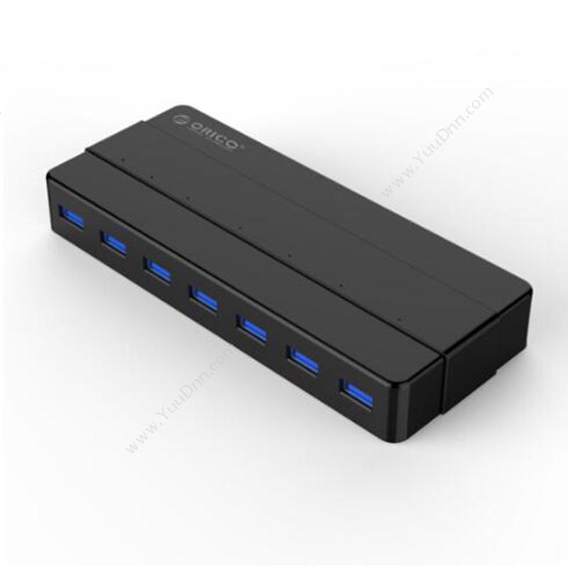 奥睿科 Orico H7928-U3-V1-BK 多口有源 USB3.0*7 12V2.5A 100CM （黑） 集线器