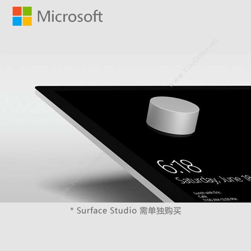 微软 Microsoft 2WS-00003 Surface Dial 平板绘图助手 （银）  适用于Surface平板电脑（仅支持系统windows10） 平板电脑配件