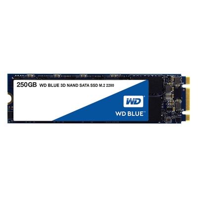 西部数据 WD WDS250G2B0B SSD M.2接口(SATA总线） Blue系列-3D 250GB 蓝（白） 固态硬盘