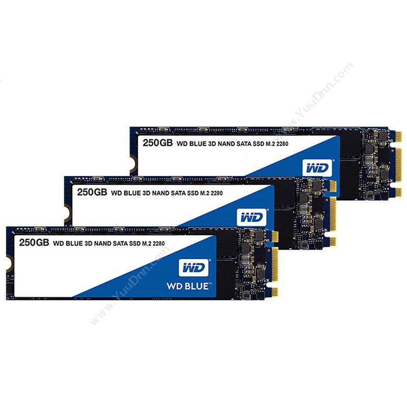 西部数据 WD WDS250G2B0B SSD M.2接口(SATA总线） Blue系列-3D 250GB 蓝（白） 固态硬盘