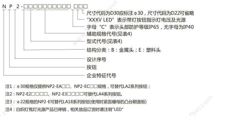 正泰 CHINT NP2-BS542 金属蘑菇急停 1常闭 蘑菇头按钮