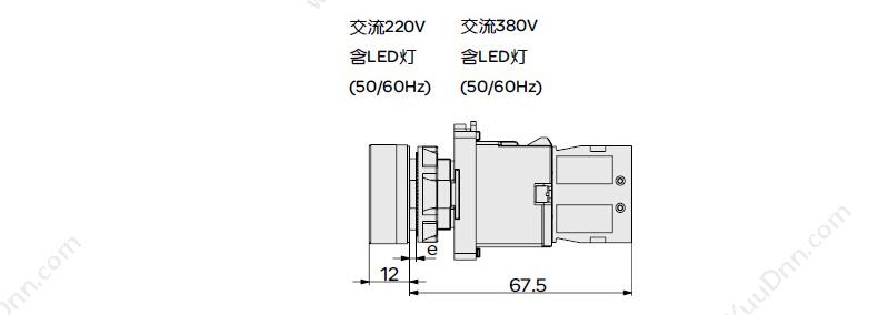 施耐德 Schneider XA2EH011 平自锁 （白） 1NO（请以10 平头自锁按钮