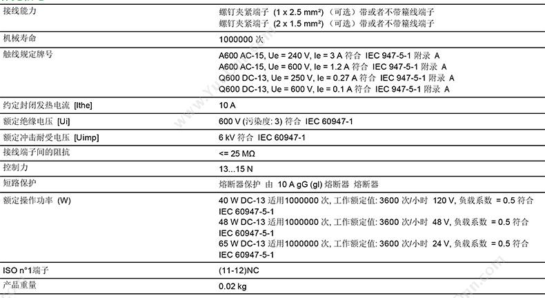 施耐德 Schneider ZB2BE102C XB21NC    （以10的倍数订购） 触点模块