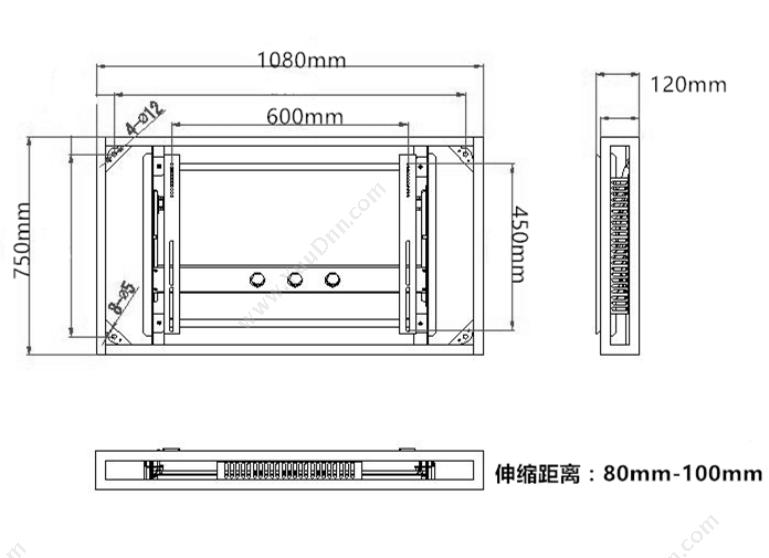 物果（原物蚂蚁） 拼接屏前维护支架 拼接屏支架