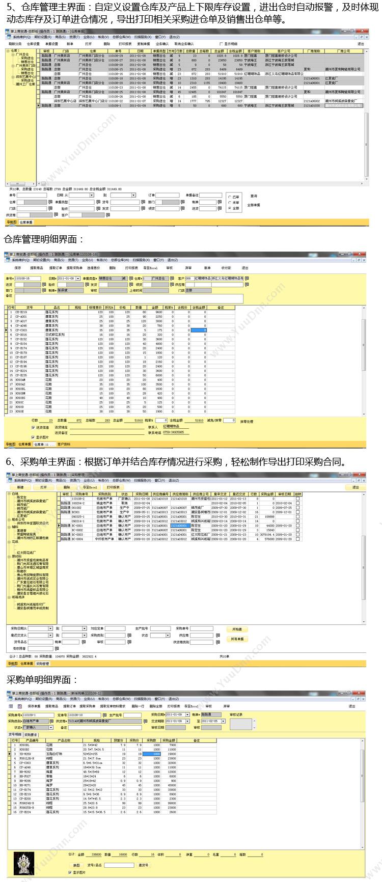 潮州市路路通软件技术有限公司 工艺品/礼品行业管理软件-商贸通 进销存