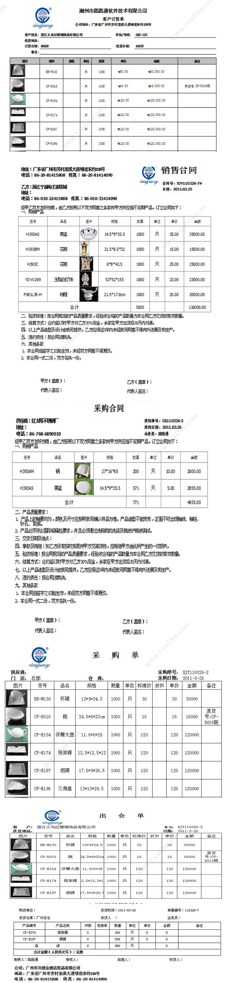 潮州市路路通软件技术有限公司 酒店用品行业管理软件-商贸通 酒店餐饮