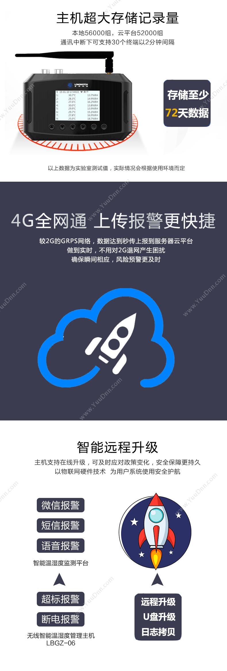 北京龙邦科技发展有限公司 有线温（湿）度管理主机LBGZ-06 WMS仓储管理