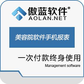 广州市蓝格软件科技有限公司 傲蓝美容院店务管理软件手机看报表系统 美容美发